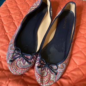 Talbots ballet flats picket pattern size 6.5M